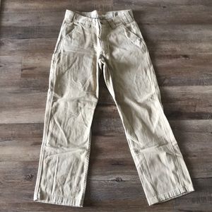 Carhartt relaxed fit khaki canvas men’s work pants hiking pants 30x30